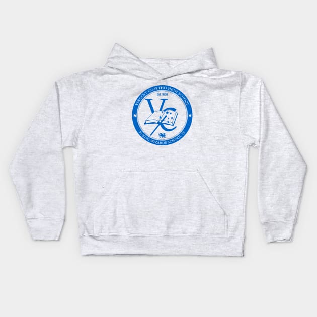 Vincent Clortho High School Kids Hoodie by fancyjan